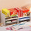 4-laags documentenbak, stapelbare A4-brievenbak, bureau-organizer set van 4, zwart draadframe 4
