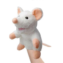 (Mouse) 25cm Movable Mouth Bear Puppet for Kids, Animal Hand Puppets for Storytelling and Play_zyw3