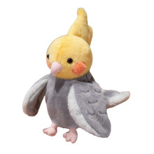 (F) Parrot Hand Puppet Plush Toy Soft Stuffed Bird for Baby Early Education Kindergarten Cute