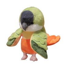 (E) Parrot Hand Puppet Plush Toy Soft Stuffed Bird for Baby Early Education Kindergarten Cute