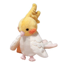 (A) Parrot Hand Puppet Plush Toy Soft Stuffed Bird for Baby Early Education Kindergarten Cute