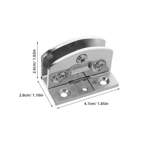 2St Scharnierclips Voor Glazen Kastdeuren 1