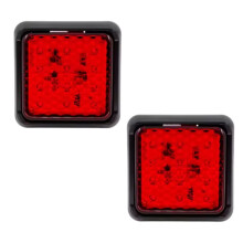 2 Feux Arrière à LED 12V/24V pour Camion, Camping-Car, Bus, avec Clignotants et Feux de Recul