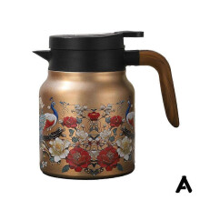 (1pcs, Color a) Large Capacity Glass Tea Pot With Filter Stainless Steel Filter Heat-resistant Y4