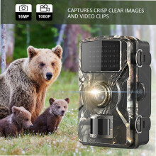 Wildlife Camera with Motion Sensor Night Vision 12MP 1080P IP66 Waterproof Outdoor Trail Camera