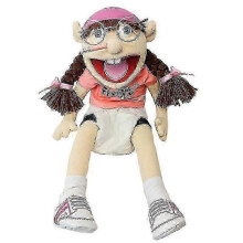 Jeffy Phoebe Sister Hand Puppet Plush Toy Phoebe Hat Hand Doll Game Stuffed Doll Kids Gifts BSSM