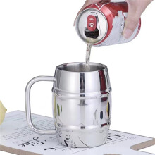 500 Ml Dubbele Roestvrijstalen Bierbeker voor Buiten, Kamperen, Western Koffiebeker met Handvat, Geïsoleerde Draagbare Waterbekers