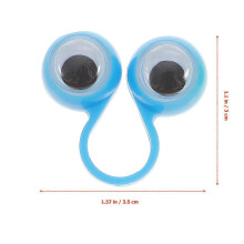 Plastic Eye Finger Puppets Eyeball Rings for Decoration 150Pcs Assorted Color