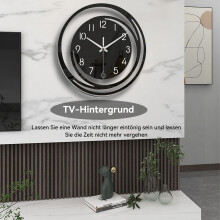 Silent Wall Clock, Decorative Wall Decor, 30 x 30 cm, Modern Minimalist Design for Living Room, Bedroom and Office