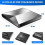 Portable External CD DVD Drive, USB 3.0 and Type-C DVD/CD Burner, Fast Data Transfer Optical Drive for Laptop, Desktop, 1