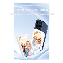 Magnetische Mobiele Telefoon Magnetische Foto Selfie Spiegel LED Groothoekspiegel Live Back Zuigspiegel Selfie Make- Spiegel