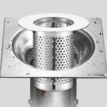 Stainless Steel Pop-Up Sink Drain Stopper 2-Pack with Hair Catcher for Bathroom and Kitchen, Fits 33-55 mm Drains
