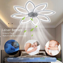 Adjustable 90W LED Ceiling Fan Light, Separate Light and Fan Control, Modern Ceiling Lamp