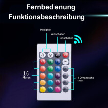 Pixel Lantern Night Light with Remote Control, 16-Color LED Ambient Light, USB Rechargeable Table and Wall Lamp for Bedr