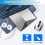 Portable External CD DVD Drive, USB 3.0 and Type-C DVD/CD Burner, Fast Data Transfer Optical Drive for Laptop, Desktop, 5