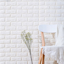 3D Brick Wall Sticker, DIY Self-Adhesive Waterproof Wallpaper for Kids' and Bedroom Decor, 35 x 38.5 x 5 mm
