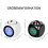 Projection Alarm Clock with Night Light and Temperature Display, LED Digital Clock, White, Home Bedroom Use 2