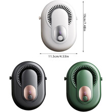Mini ventilateur taille noir 3500mAh, ABS portable pour travail camping