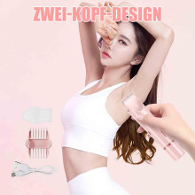 Women’s Electric Razor 2 in 1 Dual Head, USB Rechargeable, IPX7 Waterproof, For Face, Body and Bikini, Pink, For Sensiti