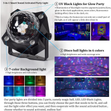 Luces estroboscópicas LED de colores, iluminación para escenarios, fiestas, bares y uso doméstico, compactas, alimentadas por USB.