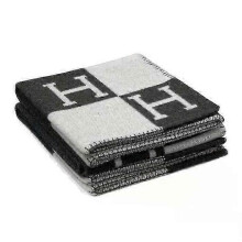 (Black) NewWool Cashmere Throw Plaid Blankets pillow Sofa Bedding Shawl Xmas Giftsa_qlsg