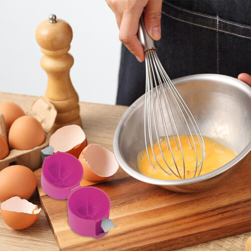 3 Pack Egg Shell Opener, Egg Cracker, Mess-Free Egg Opener, Easy Egg Separator Tool for Home Kitchen 2