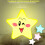 LED Star Night Light, Light-Sensitive Plug-In Night Lamp for Socket, 80 x 80 mm, Soft Warm Glow 3