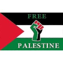 (90 x 150cm) Free Palestine Flag - Premium Quality Polyester Banner
