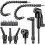 Flexible Drill Bit Extension Set 105 Right Angle Drill Bit Attachment 1/4,3/8,1/2 Inch Hex Adapter Socket Socket Wrench 2