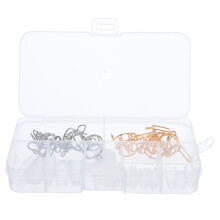 1Set Lichtgewicht Nepnagel Kit Met Kleurige Metalen Nagelringen