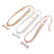 3St Veilige En Hondenketting Met Unieke Botpatroon Hanger