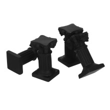 4St Compacte Romeinse Pilaar Standaard Zwart Mini Decor Voor Tafels