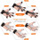 2 Pack Adjustable Silicone Finger Exerciser Hand Grip Strength Trainer, Durable and Non-Deforming Hand Training Tool for 5