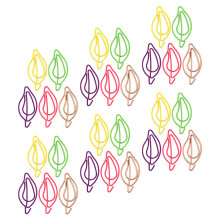 70St Metalen Bladvormige Paperclips Set Voor Organiser En Memo's