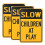 3St Weerbestendig Slow Down Bord Voor En Kinderen 1