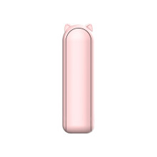 Mini Ventoinha USB 2 em 1 com Power Bank Rosa