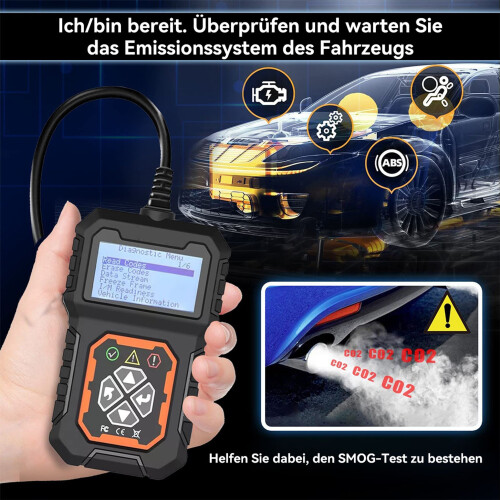 OBD2 Diagnostic Scanner for All OBD2 Protocol Vehicles, Car Fault Code Reader and Engine Check Tool 1