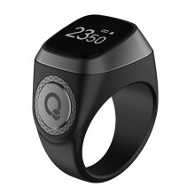 Digital Tasbih Ring 22mm with Bluetooth, OLED Display, Vibration Alarm, USB Charging, Adjustable Prayer Counter