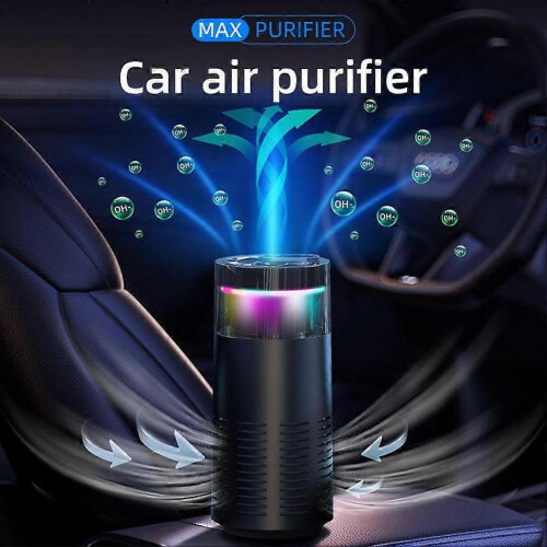 (1set, White) Car Air Purifier, Desktop Negative Ion Formaldehyde Removal, Deodorization 1
