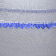 Zanzariera a scomparsa per letto matrimoniale, ampia tenda da viaggio portatile con doppie porte a cerniera, facile da installare.