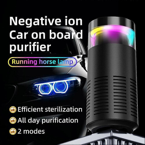 (1set, White) Car Air Purifier, Desktop Negative Ion Formaldehyde Removal, Deodorization 2