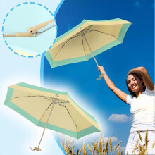 (1pcs, black solid) Compact Travel Umbrella Upf 50 Uv Protection Sun Blocking Mini Umbrellas For Men And Women P3e8