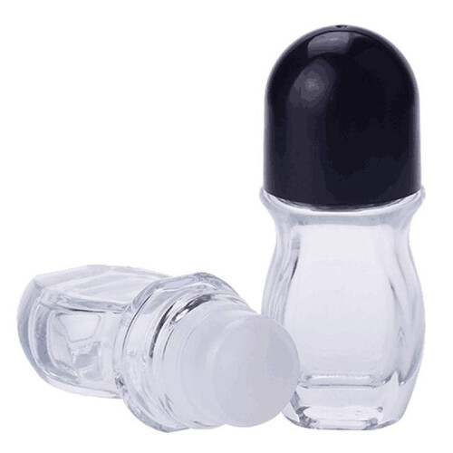 Refillable Transparent Roller  Bottle Essential Oil Roller  Perfume Cosmetic Container Roller  Glass Bottle