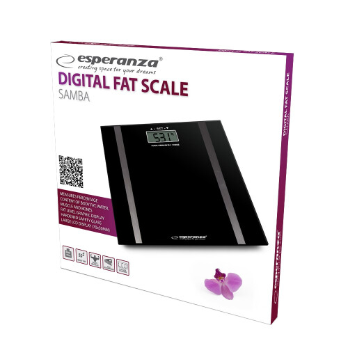 Esperanza EBS018K personal scale Rectangle Black Electronic personal scale 1