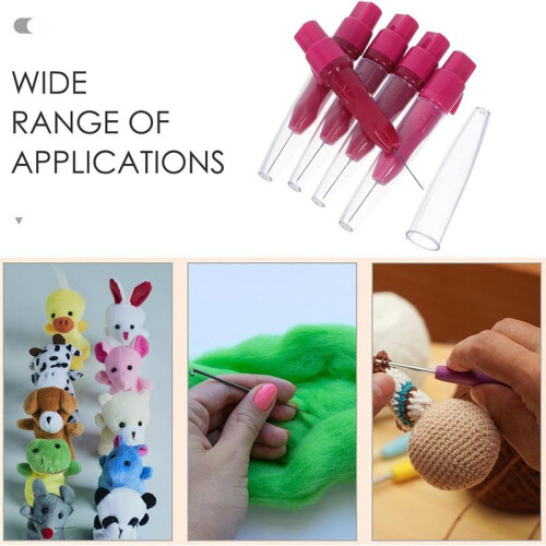5pcs Needle Felting Tools: Precision Crafting with Ergonomic Handle for DIY Wool Projects 1
