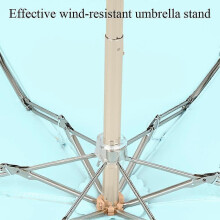 (1pcs, patchwork light yellow) Compact Travel Umbrella Upf 50 Uv Protection Sun Blocking Mini Umbrellas For Men And Women P3e8