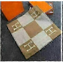 (khika 45X45cm(Only pillowcase) NewWool Cashmere Throw Plaid Blankets pillow Sofa Bedding Shawl Xmas Giftsa_qlsg