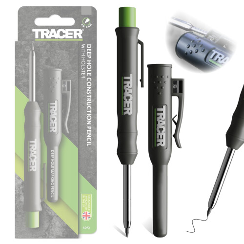 Tracer Deep Hole Carpenter Pencil | Work Pencil, Holster & Sharpener