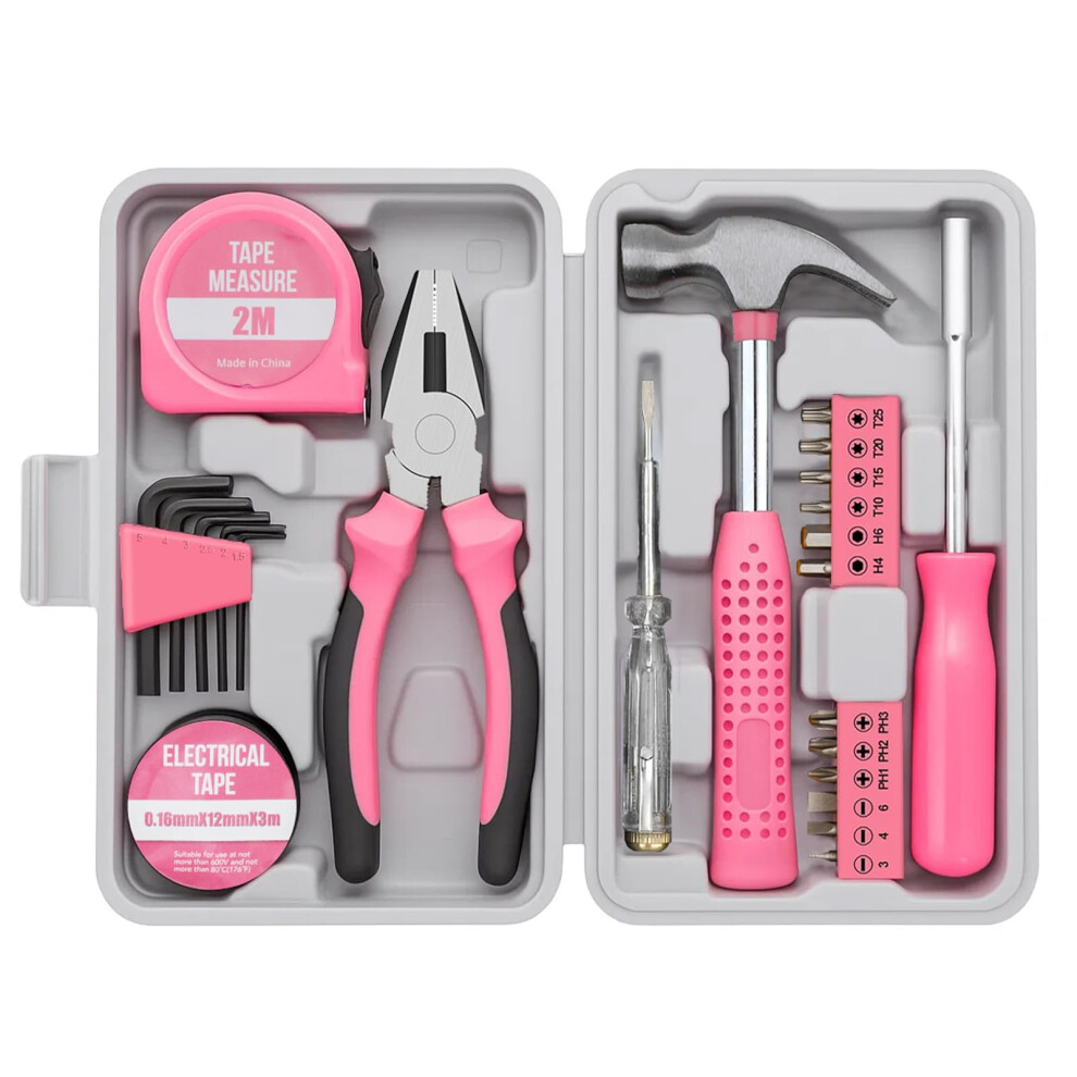 11Pcs Household Hand Tools Kit Diy Hand Tool Toolbox Set With Storage Case Inclu 5000954333365