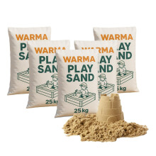 25kg Bags Warma Premium Grade Play Sand - Non Toxic - Natural & Triple Washed -